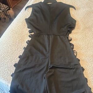 Chic Black Backless Jumpsuit